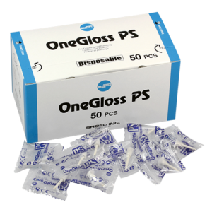 Goma de Pulido One Gloss Ps Caja de 50 Unds SHOFU Contiene Cup, Midi y Ic